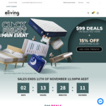 $99 Deal on Selected Items + 15% off Everything Else + Delivery ($0 to Most Areas) @ E-living Furniture