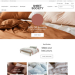 20% off Almost Everything, 30% off Clearance (eg. Rose Cotton Fitted Sheet $52.50 (Was $75) Shipped) @ The Sheet Society