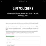 [NSW, VIC] 20% Bonus Value Voucher When Purchasing a LUCAS Restaurant Group Voucher over $100 @ LUCAS Online