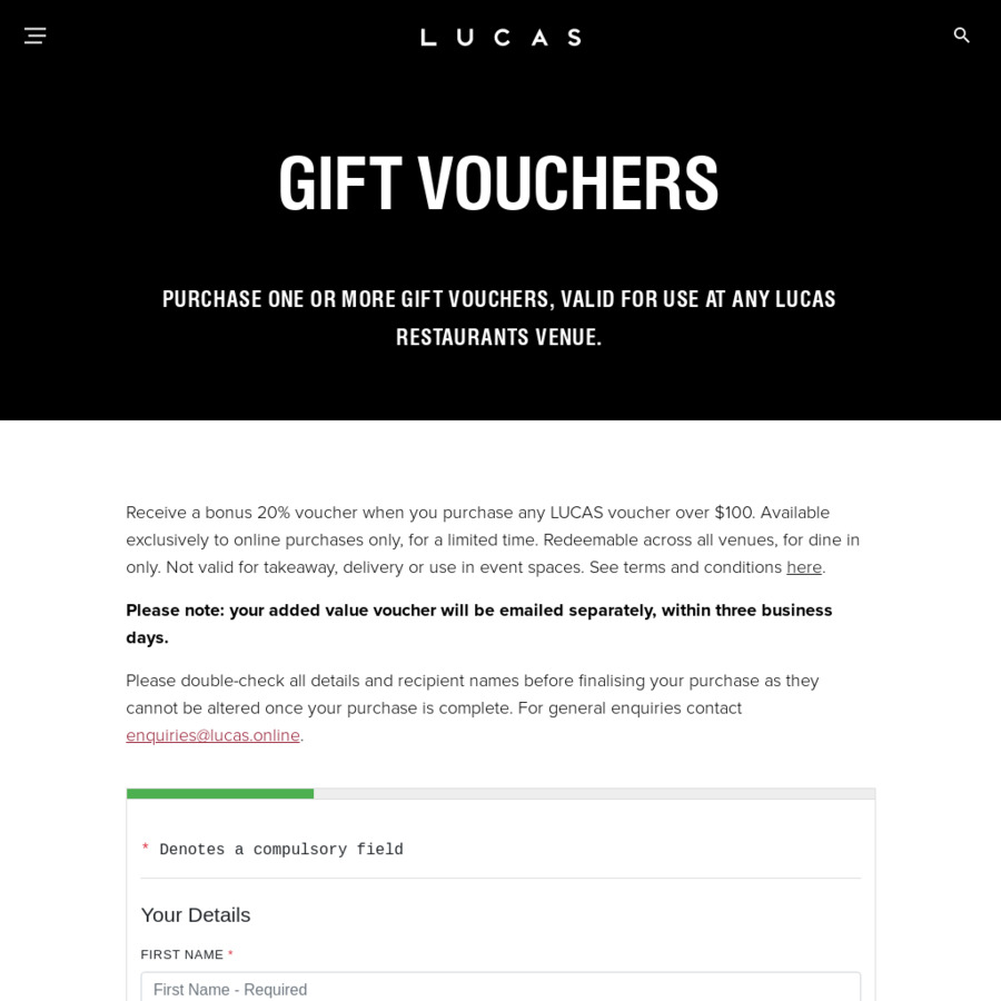 [NSW, VIC] 20% Bonus Value Voucher When Purchasing a LUCAS Restaurant ...