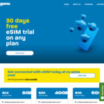 First 30 Days $0 on All Mobile Plans on eSIM @ gomo (New Service Only, App Required)