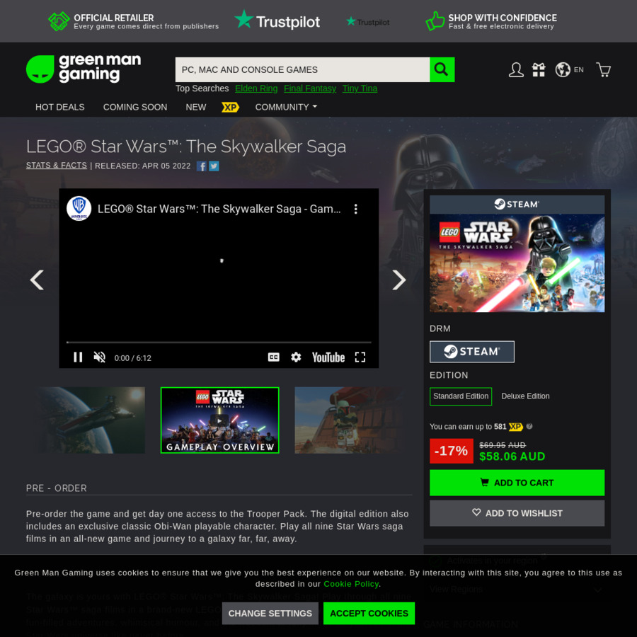 Lego Star Wars: The Skywalker Saga Steam Digital