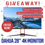 Win a 28" Dahua LM28-F400 4K Monitor with Speakers from DeviceDeal