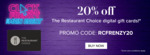 20% off The Restaurant Choice Digital Gift Cards @ Restaurant Choice
