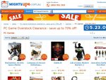 MightyApe Clearance Sale - up to 70% PC Games + Accessories