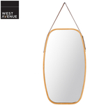 [OnePass] West Avenue 74x43cm Bamboo Hanging Rectangular Wall Mirror - Brown $10.07 Delivered @ Catch