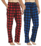 Lanbaosi 2 Pack Men's Flannel Pajama Pants (Various Colours & Sizes Available) $45.04 Delivered @ Lanbaosi via Amazon AU