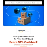 10% Cashback on $30 Amazon Gift Card @ ShopBack via App