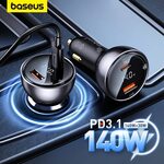 Baseus 100W Car Charger US$16.80 (~A$24.86), 140W US$19.18 (~A$28.38) Shipped @ BASEUS Official Store AliExpress