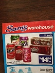 12 Pack Soft Drinks - Cherry Coke, Canada Dry, Root Beer, etc - $14.99 @ Sam's Warehouse