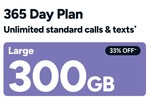 Kogan Mobile Large 365 Day 300GB Plan $179, XL 500GB $199 for New and Existing Customers @ Kogan