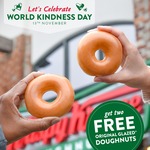 2 Free Glazed Doughnuts @ Krispy Kreme