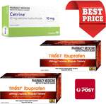 192x Ibuprofen 200mg & (Short Dated) 30x Cetirizine 10mg $13.49 Delivered @ PharmacySavings
