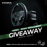 Win a Moza R3 Wheel and Pedals for Xbox & PC from Jimmy Broadbent + MOZA