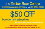 $50 Off purchase from timberfloorcentre.com.au - The Timber Floor Centre 