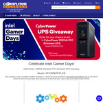 Win a CyberPower 1350VA Sinewave PFC Sinewave UPS from Computer Alliance + Cyber Power Systems