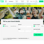 15% off Travel Insurance @ Travel Insurance Direct