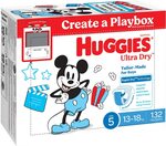 Huggies Boys' Ultra Dry Nappies Size 5 Walker (13-18kg) 132 Nappies $50.99 Delivered @ Costco (Membership Required)