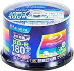 Verbatim 25GB BD-R Inkjet Printer Compatible Discs 53-Pack $30.38 ($0 with Prime/ $59 Spend) @ Amazon JP via AU