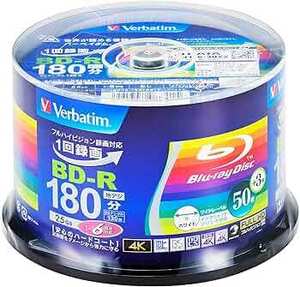 Verbatim 25GB BD-R Inkjet Printer Compatible Discs 53-Pack $30.38 ($0 with Prime/ $59 Spend) @ Amazon JP via AU