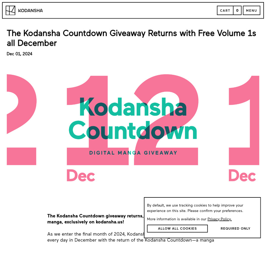 ebook 1 free manga volume 1s daily until 31 12 digital manga
