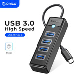 ORICO USB 3.0 5Gbps 4-Port Hub - Black or Blue US$4.10 (~A$6.47) Delivered @ Orico Official Store AliExpress