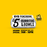 [NSW, QLD] $5 Burritos & Bowls @ Guzman y Gomez (Punchbowl NSW 14/5, Chermside QLD 15/5)