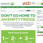 $10 off $50+ Order with Collection at Melbourne Airport @ Woolworths Online using Code 10QTS0713