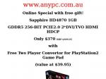 Online Special! Free gift*! Sapphire HD4870 1GB 256Bit GDDR5 PCIE2.0 2*DVI/TVO HDMI HDCP $370