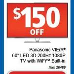Panasonic 60" 3D LCD DT60 (TH-L60DT60A) $2199.99 at Costco [Membership Required]