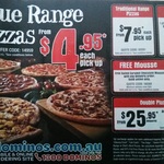 Domino's Value Range Pizzas $4.95, Traditional $7.95 Pickup Everyday + More Coupons