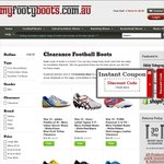 Myfootyboots.com.au Take $10 off Clearance (Offsets Shipping)