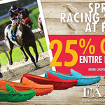 Fane Footwear Spring Racing Sale - 25% off Entire Range