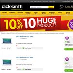 10% OFF @ Dick Smith Online on PS4, MacBook Air, Galaxy S5 Eg.