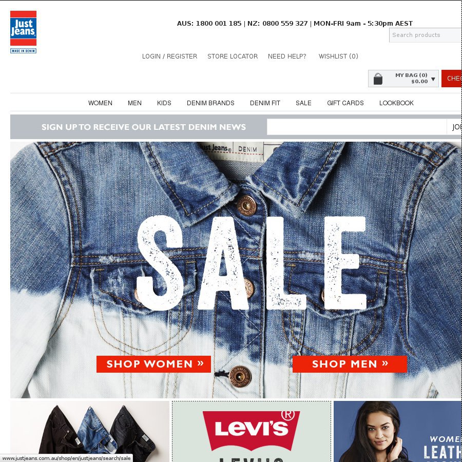 just jeans website
