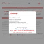 JCPenny $10 Off of $50+ Spend or $25 Off of $100+ Spend [$9.99 Shipping to AU]