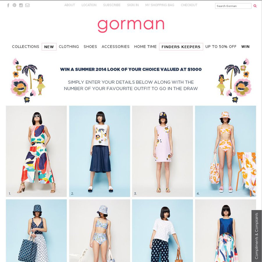 Win a $1,000 Gorman Voucher - OzBargain Competitions