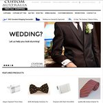 20-30% off EVERYTHING Cufflinks from $10.50, Quality Silk Ties $24.50 DELIVERED @CustomAustralia