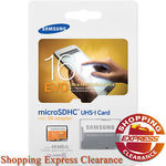 Samsung 16GB EVO Class 10 MicroSD + Adaptor $9.80 Delivered @ Shopping Express eBay Store