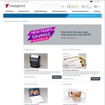 Vistaprint New Year Savings 50% off Stamps, Business Cards etc. Ends 6th Jan