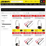 JB Hi-Fi: One Direction Jellies in Ear Headphones $2 - DELIVERED