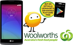 Optus-Prepaid LG LEON $99 at Woolworths + $20 Google Play Credit