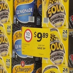 Pepsi Max, Solo, Lemonade, Pepsi, Sunkist - $9.89 24x375ml Cans @ Coles