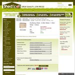 Shed Spot: Economy Shed - 2.26m Wide X 1.52m Deep: $296 (58% off - Was $709)