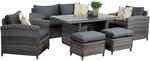 Hampton 2 Seat Dining Sofa Set $999 + Delivery Fee @ Segals Outdoor Furniture, WA delivery only