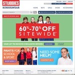 60-70% off Storewide at Stubbies Schoolwear, Min $20 Spend, Free Shipping & Returns