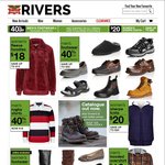 40% off Men's Footwear/Rugby Shirts, Classic Shagga $10 @ Rivers [Excludes Clearance]
