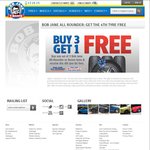 Bob Jane T-Mart Tyres - Buy 3 Get 1 Free (All Rounder & Xenon Tyres & Continental)