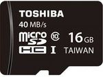 Toshiba Class 10 MicroSD Cards 16GB $6.40, 32GB $9.60 Delivered @ Futu eBay