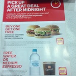 Free Medium Espresso or Bottled Water + BOGOF Burgers* between Midnight and 5am @ Hungry Jacks 24/7 Stores